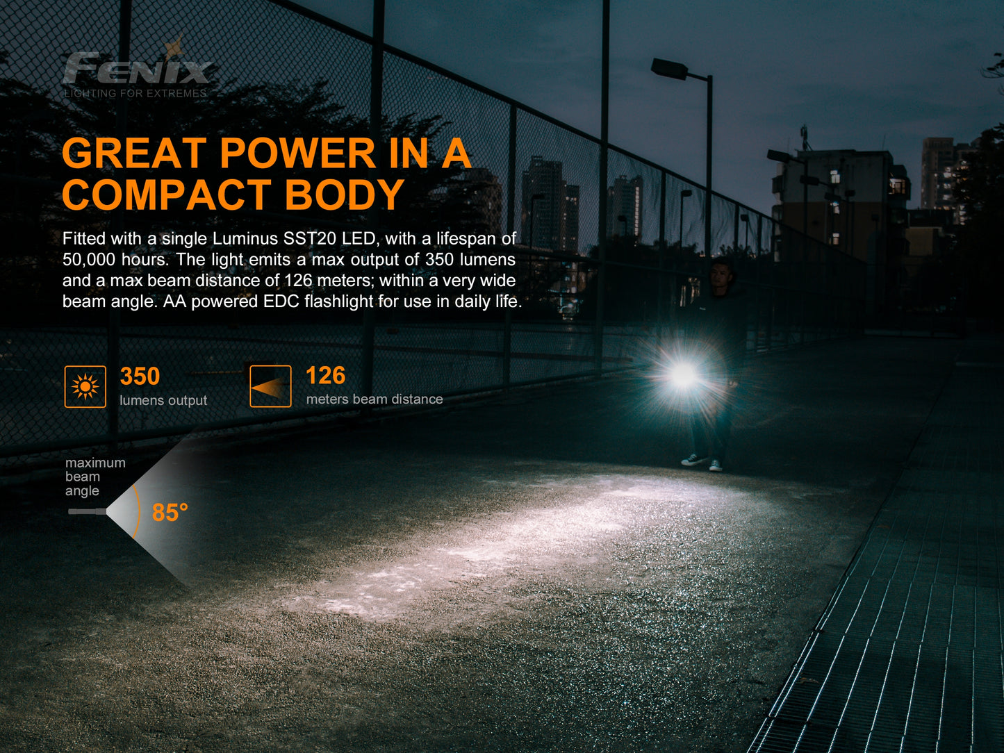 Fenix LED Torch - E20 V.2