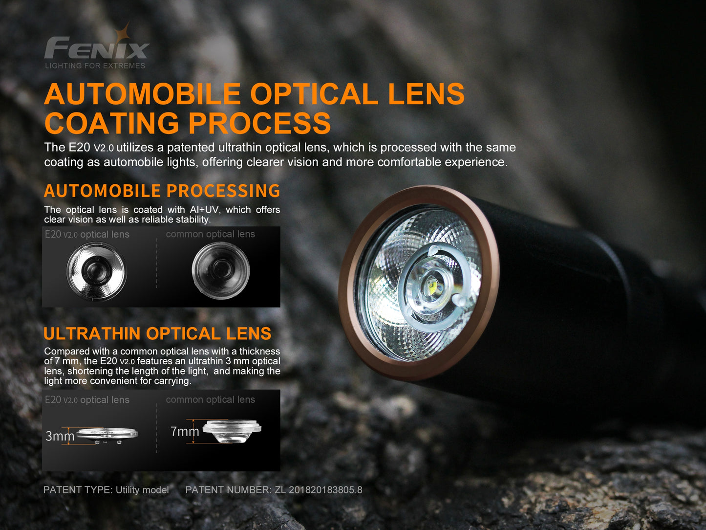 Fenix LED Torch - E20 V.2