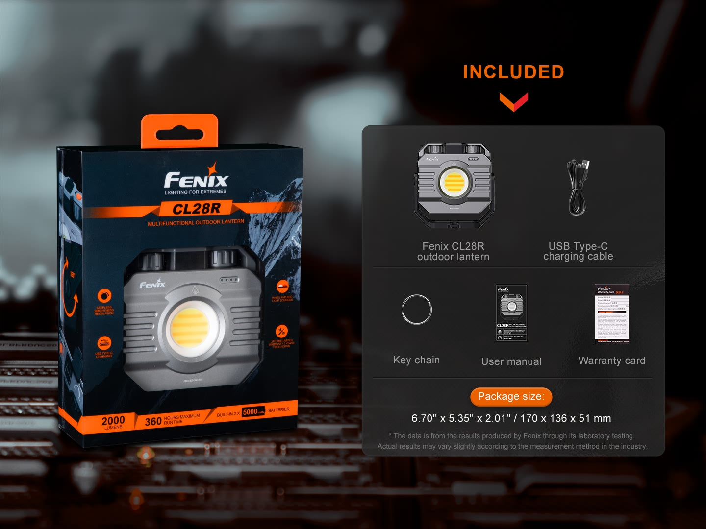 Fenix LED Camping Lantern - CL28R