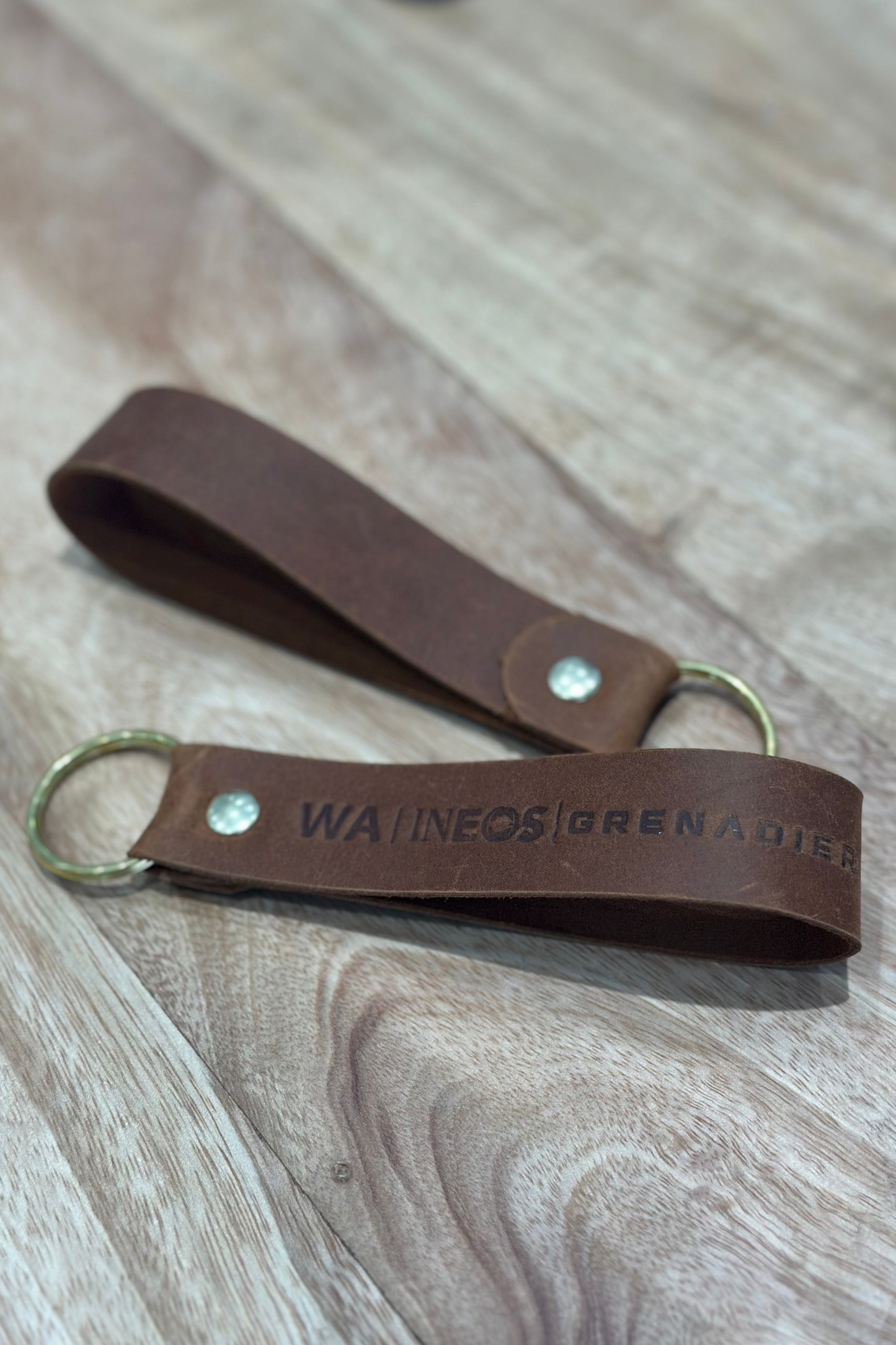 WA | INEOS Grenadier Leather Keyring