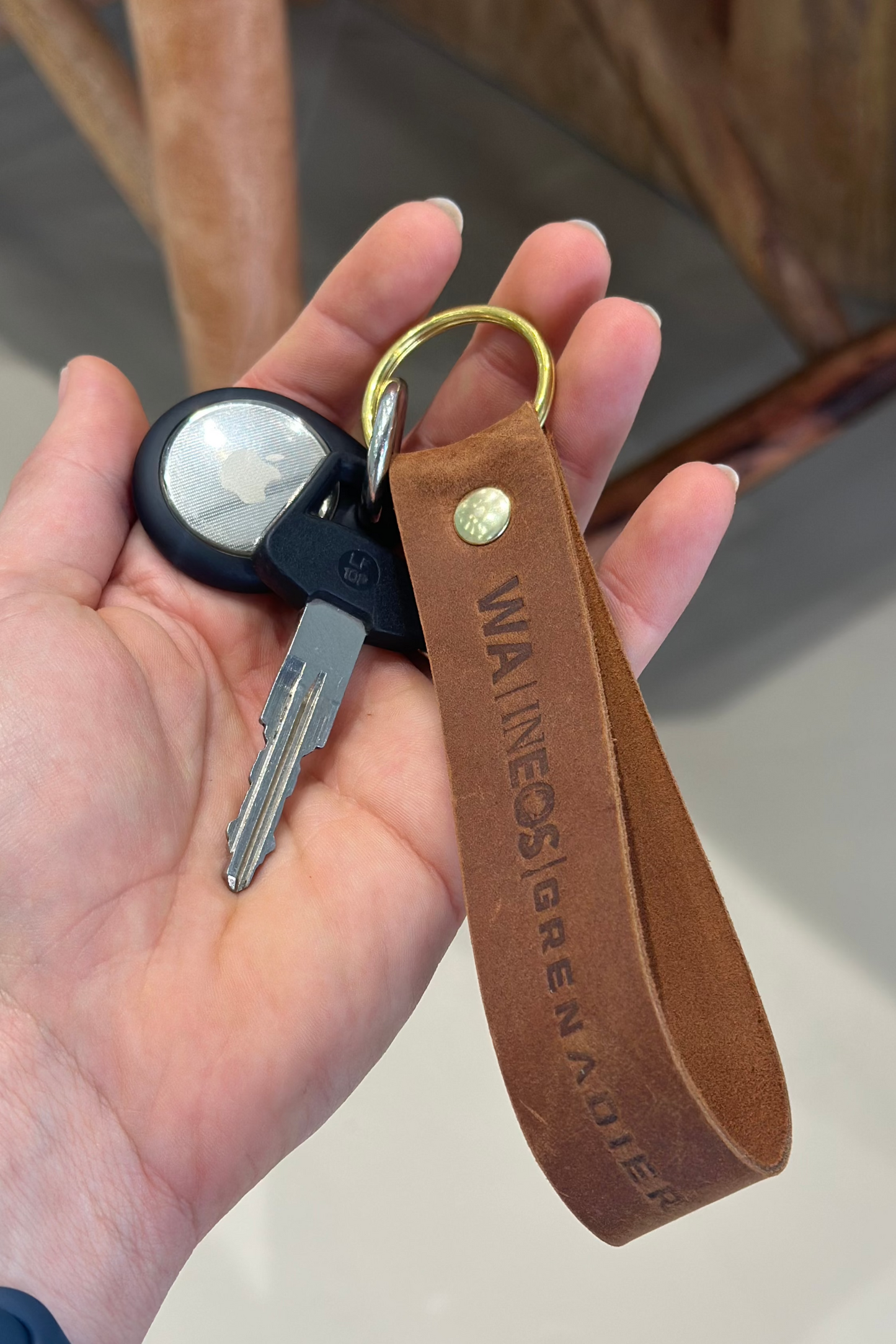 WA | INEOS Grenadier Leather Keyring