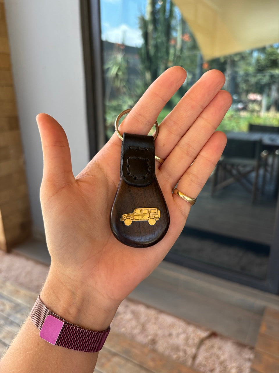 WA Grenadier Brass Keyring