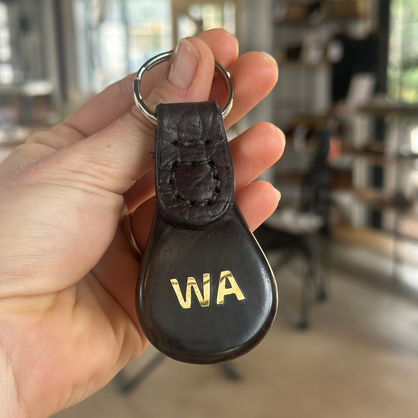 WA Toyota Brass Keyring