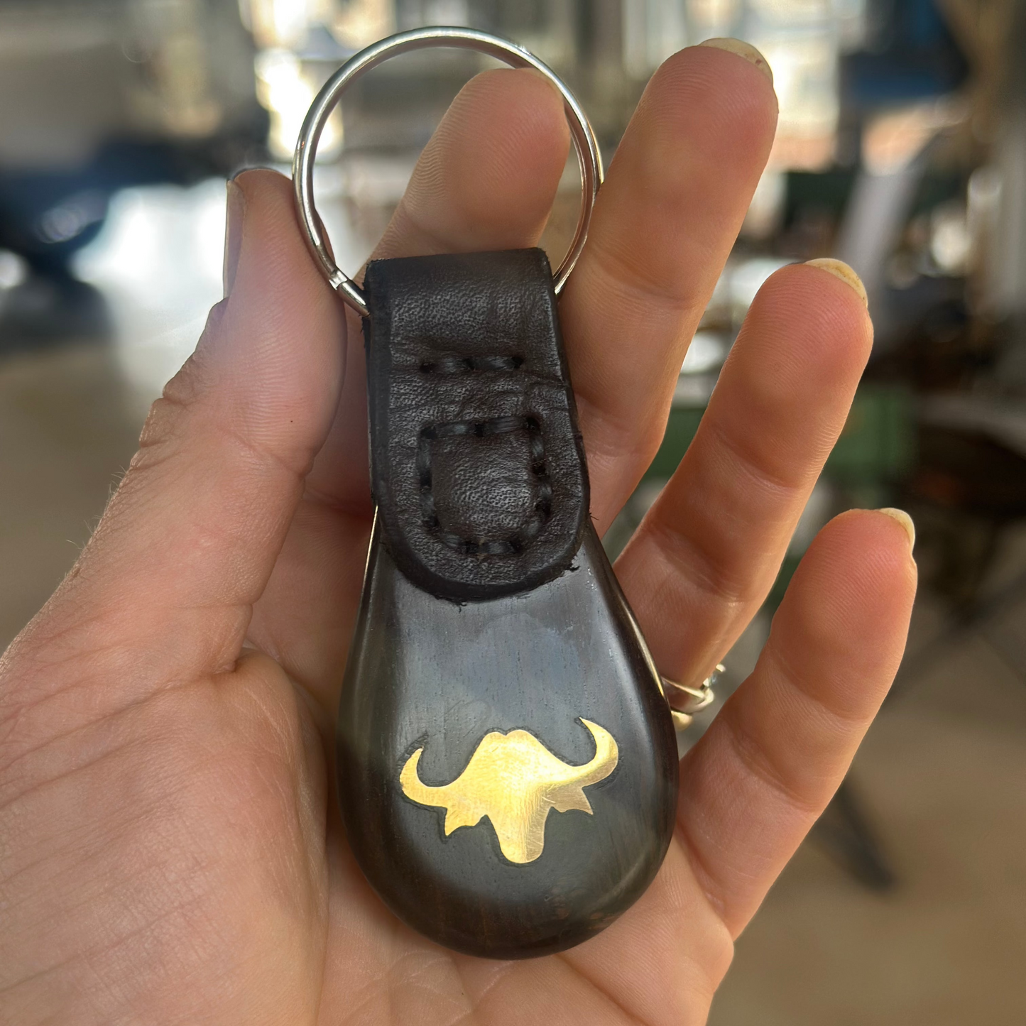 WA Animal Brass Keyring