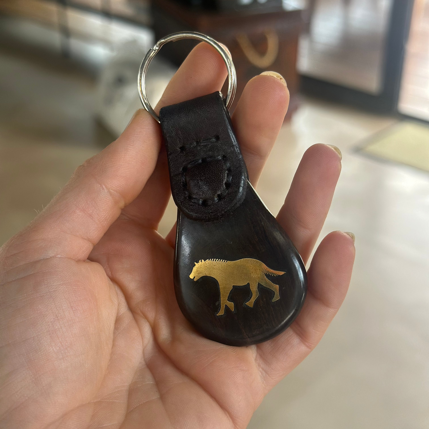 WA Animal Brass Keyring