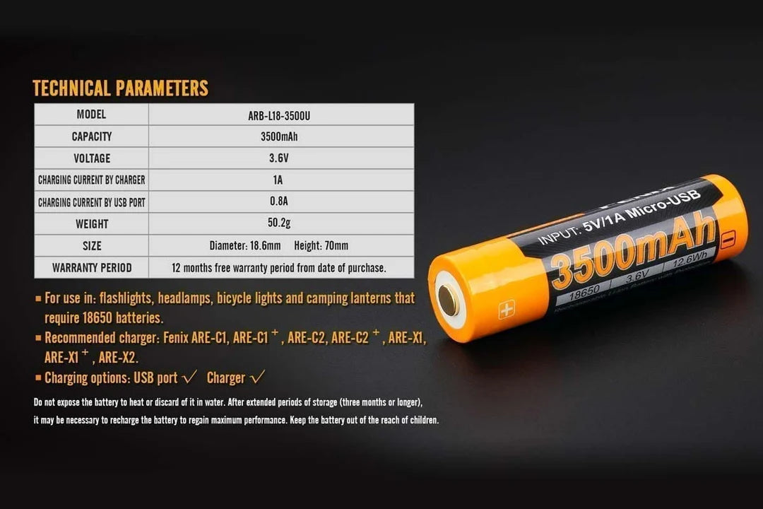 Fenix ARB-L18 Battery (3500mAh Variants)