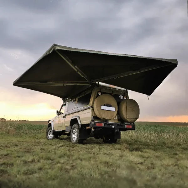 BC Ostrich Wing Awning, Olive, LHS