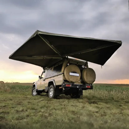 BC Ostrich Wing Awning, Olive, LHS