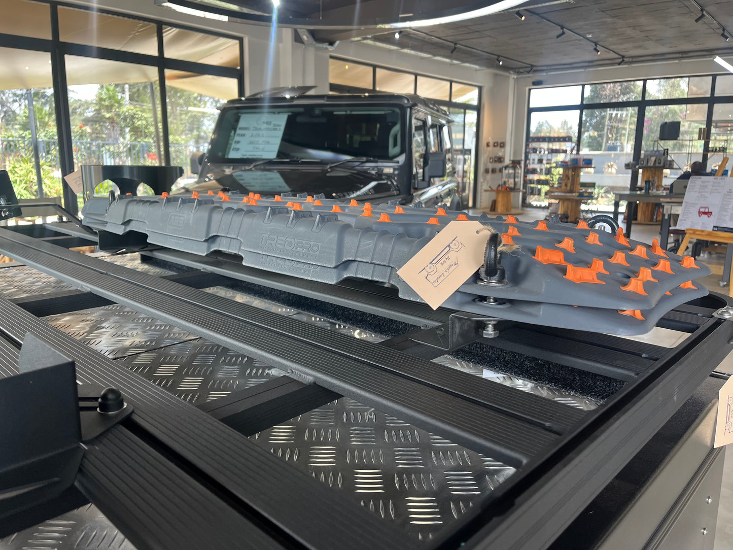 BC Roof Rack Maxtrax Brackets Flat