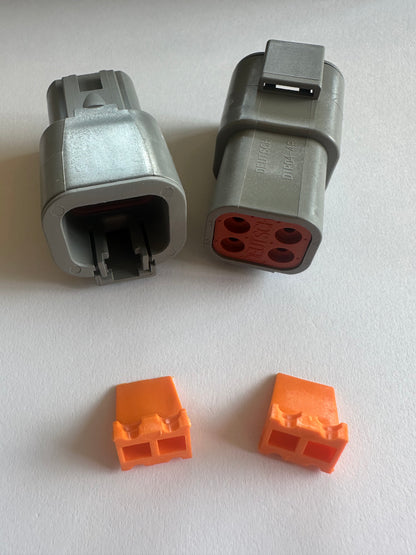 Deutsch DTP Series 4-Way Receptacle Housing