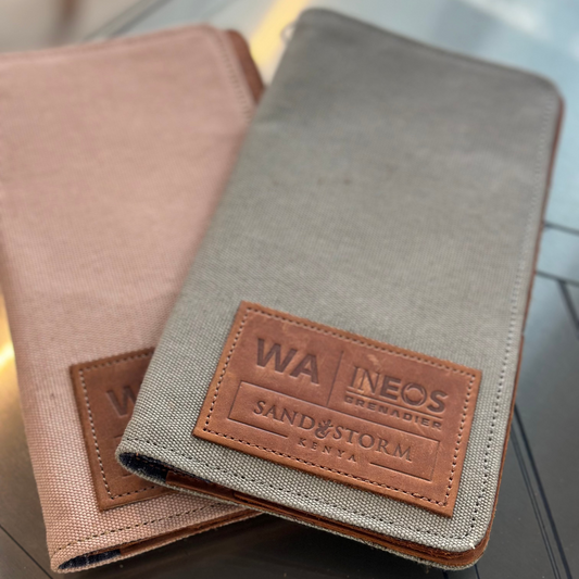 Sandstorm Canvas Travel Wallet, WA Branded