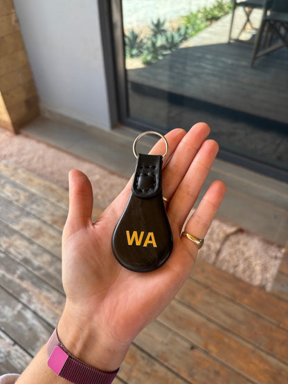 WA Grenadier Brass Keyring