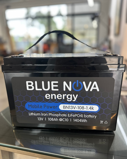 BlueNova Lithium Iron Phosphate (liFePO4) Battery BN13V-108Ah-1.4Kwh