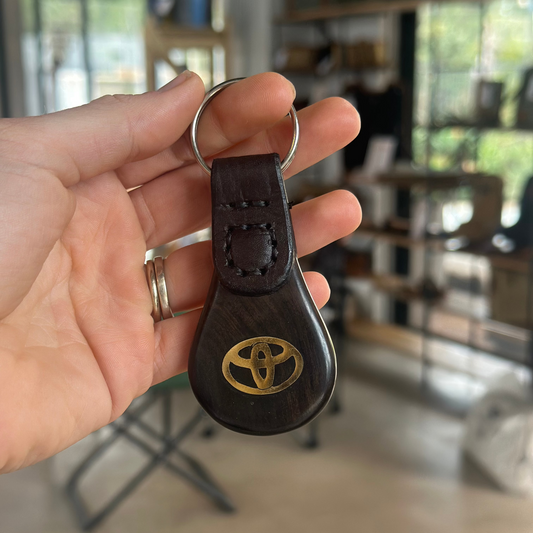 WA Toyota Brass Keyring