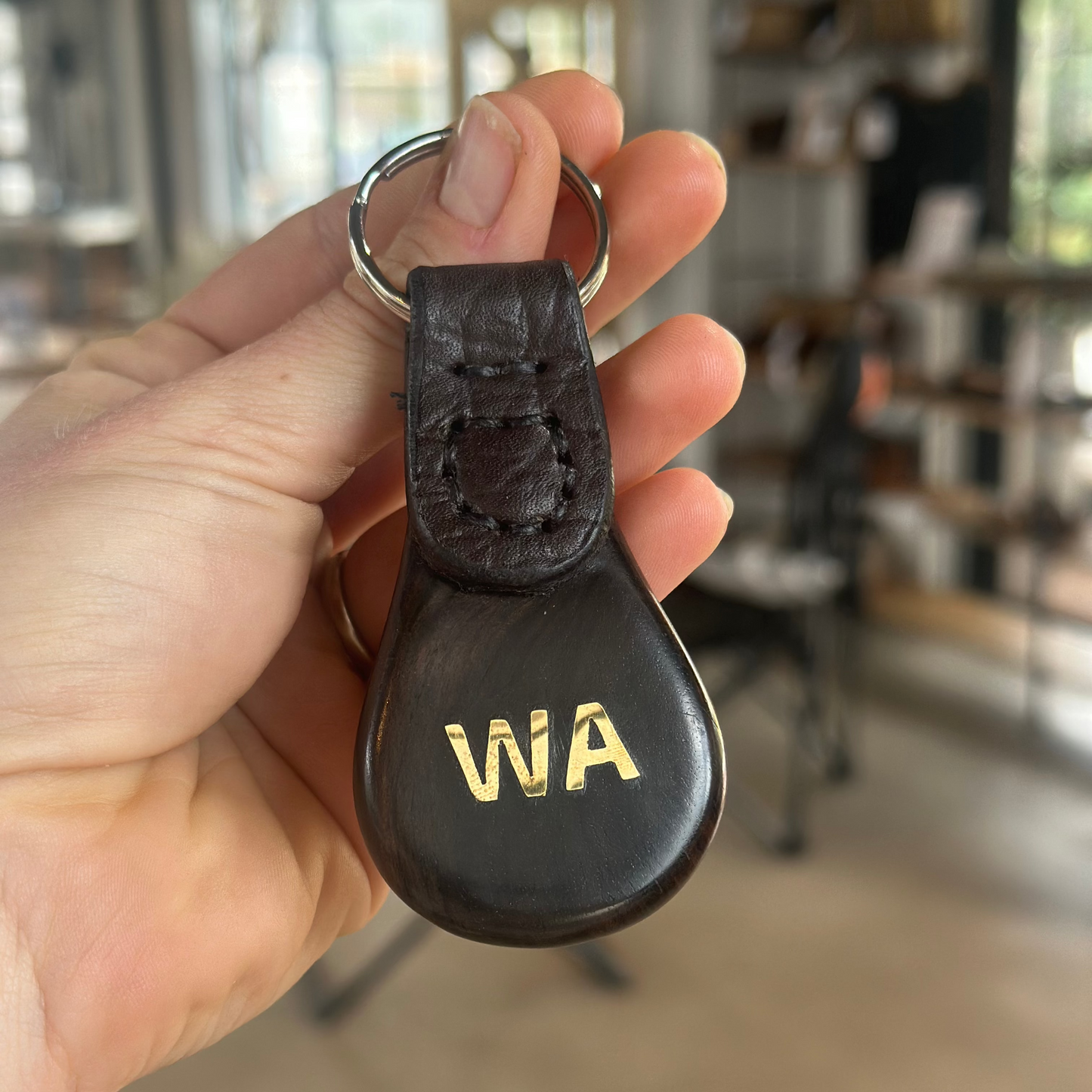 WA Mazda Brass Keyring