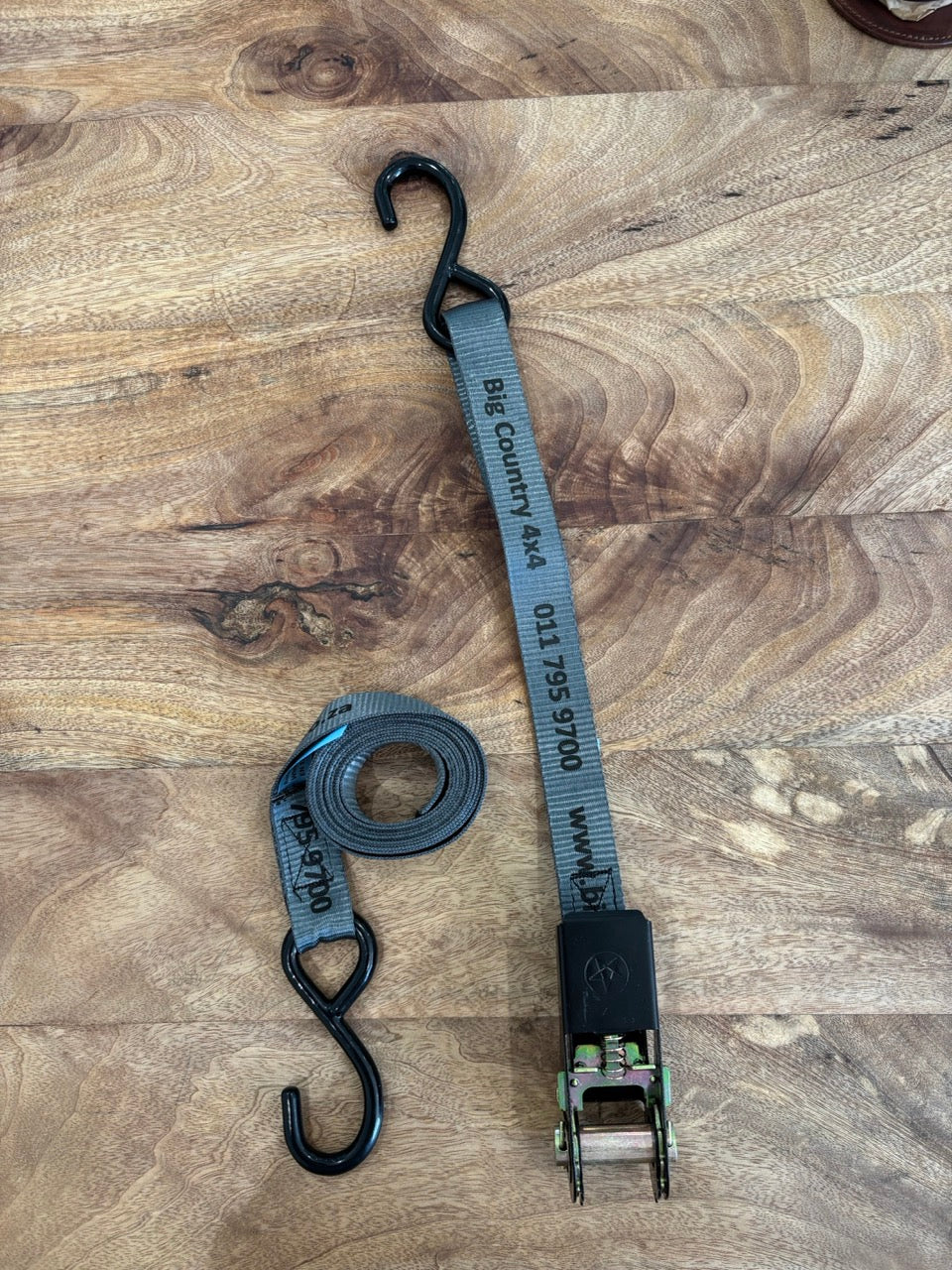 Big Country Ratchet Strap with S Hooks