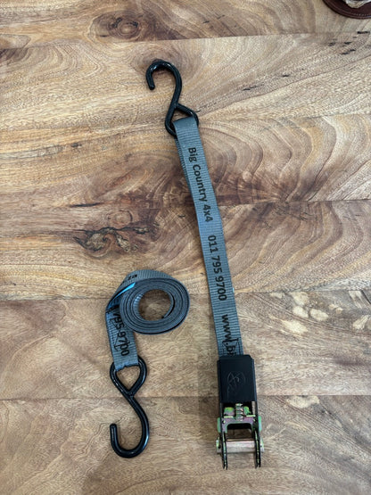 Big Country Ratchet Strap with S Hooks