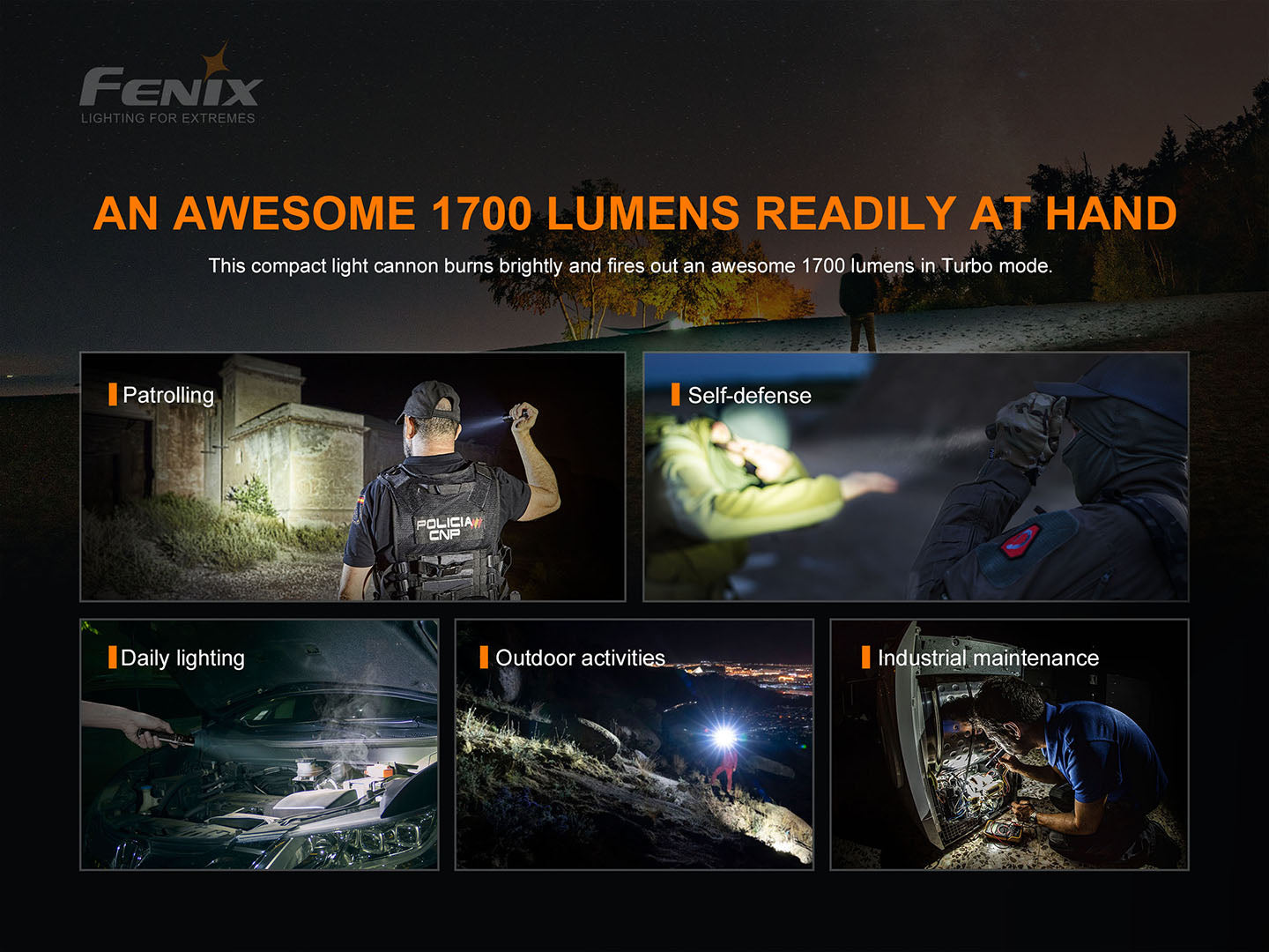 Fenix LED Torch - PD35 V.3 (with 3400U Battery)