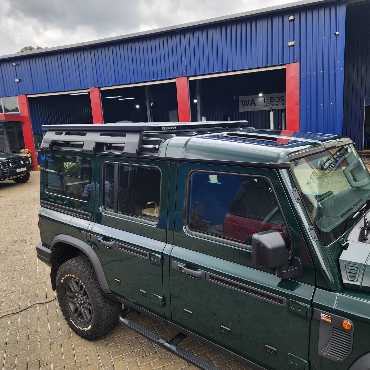 Genuine INEOS: 3/4 Length Roof Rack, By Rhino Rack