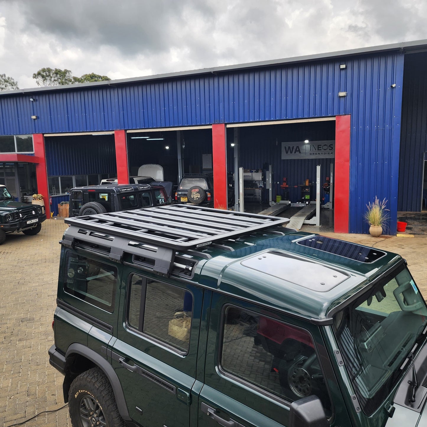 Genuine INEOS: 3/4 Length Roof Rack, By Rhino Rack